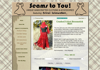 Seams to You! Crushed Velvet Broomstick Skirt
